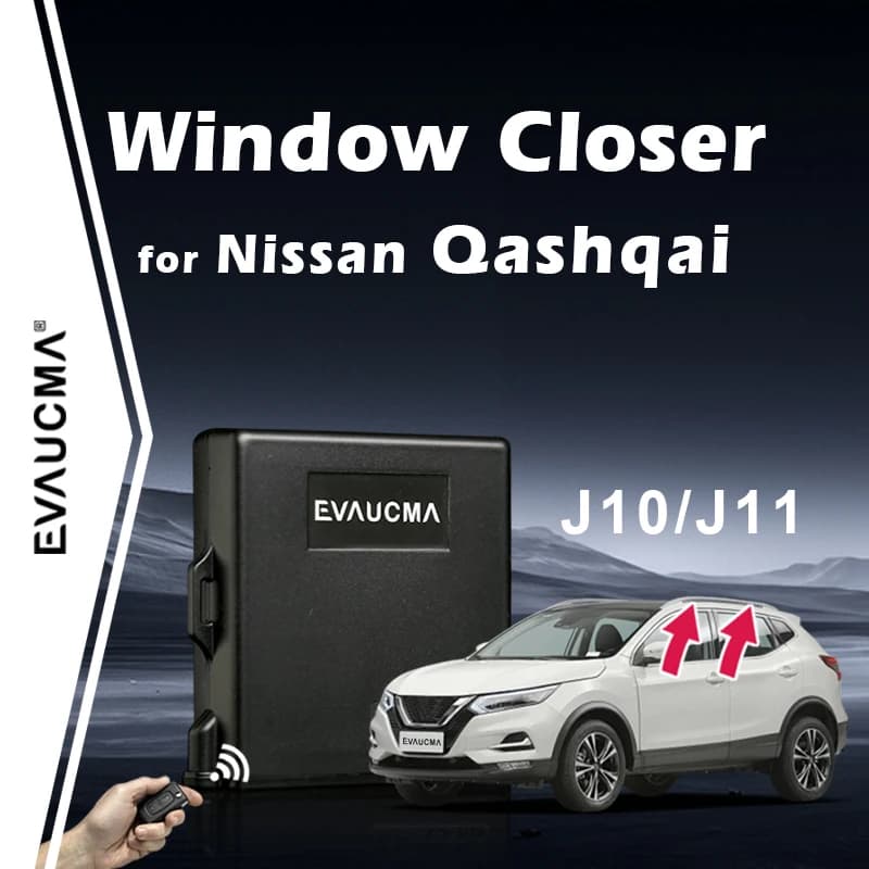 Sistema di Chiusura Automatica Finestrini per Nissan Qashqai J10 J11, Kit di Chiusura Automatica 4 Porte con Allarme, Accessori Auto