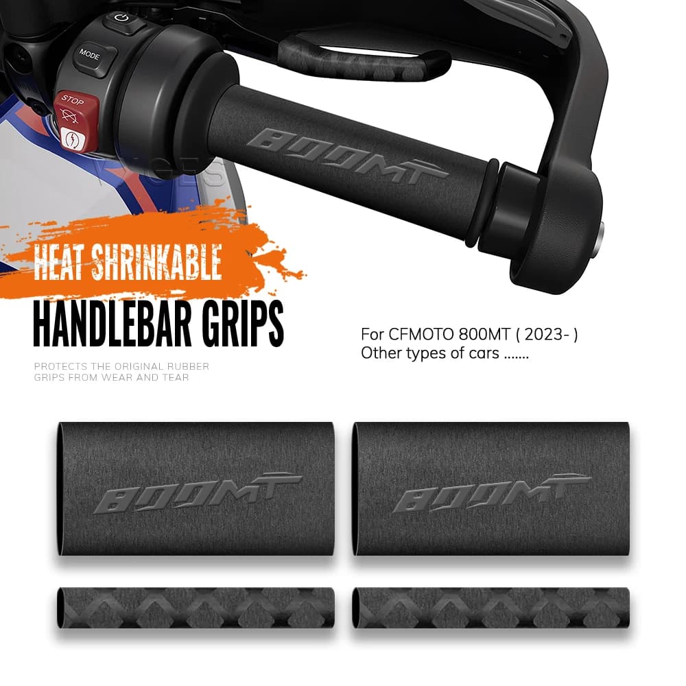 Motorcycle Heat Shrinkable Handlebar Grips For CFMOTO 1000MTX 800MT 800 MT 2023- Clutch Brake Lever Cover Non-slip Grip Glove