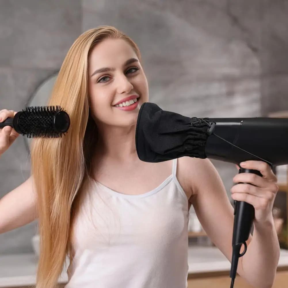 Hair Protection Cover Hair Dryer Accessories Universal Fit Heat-resistant Hair Dryer Diffuser Sock Cover for Simple Installation