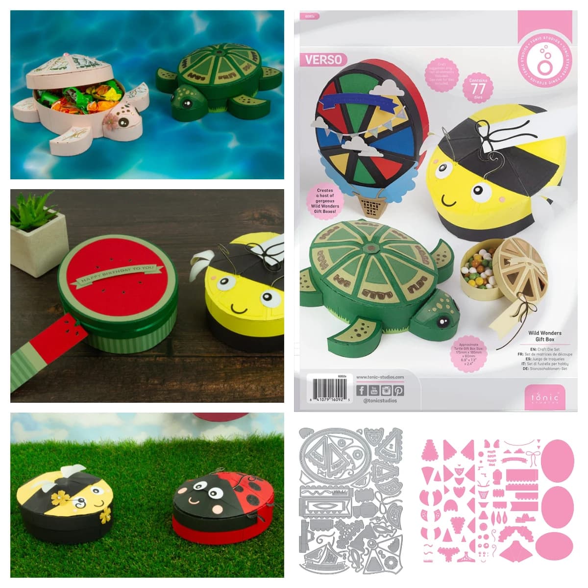 2026 New Wild Wonders Die Set Gift Box Metal Cutting Dies Handmade DIY Embossing Scrapbooking Die Set Cut Craft Supplies