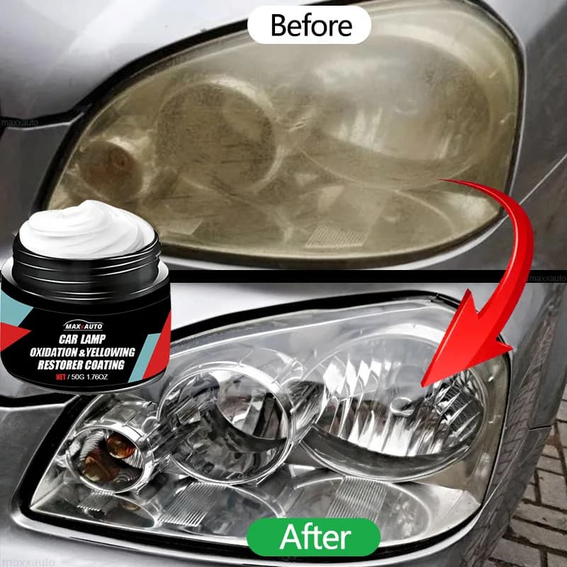 Car Headlight Restoration Polishing Headlamp Scratch Remover Repair Cleaning Paste Remove Oxidation Headlight Polish Liquid