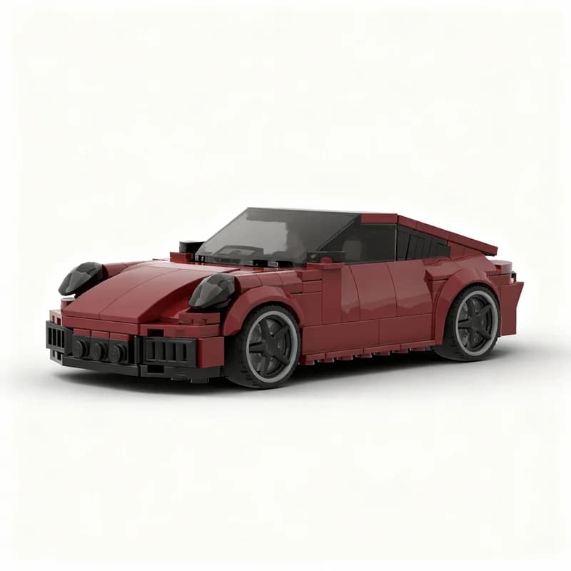 Set di Costruzioni MOC Porsche 911 992 2 GTS City Champions, 307 Pezzi, Gioco Creativo DIY, Regalo di Natale