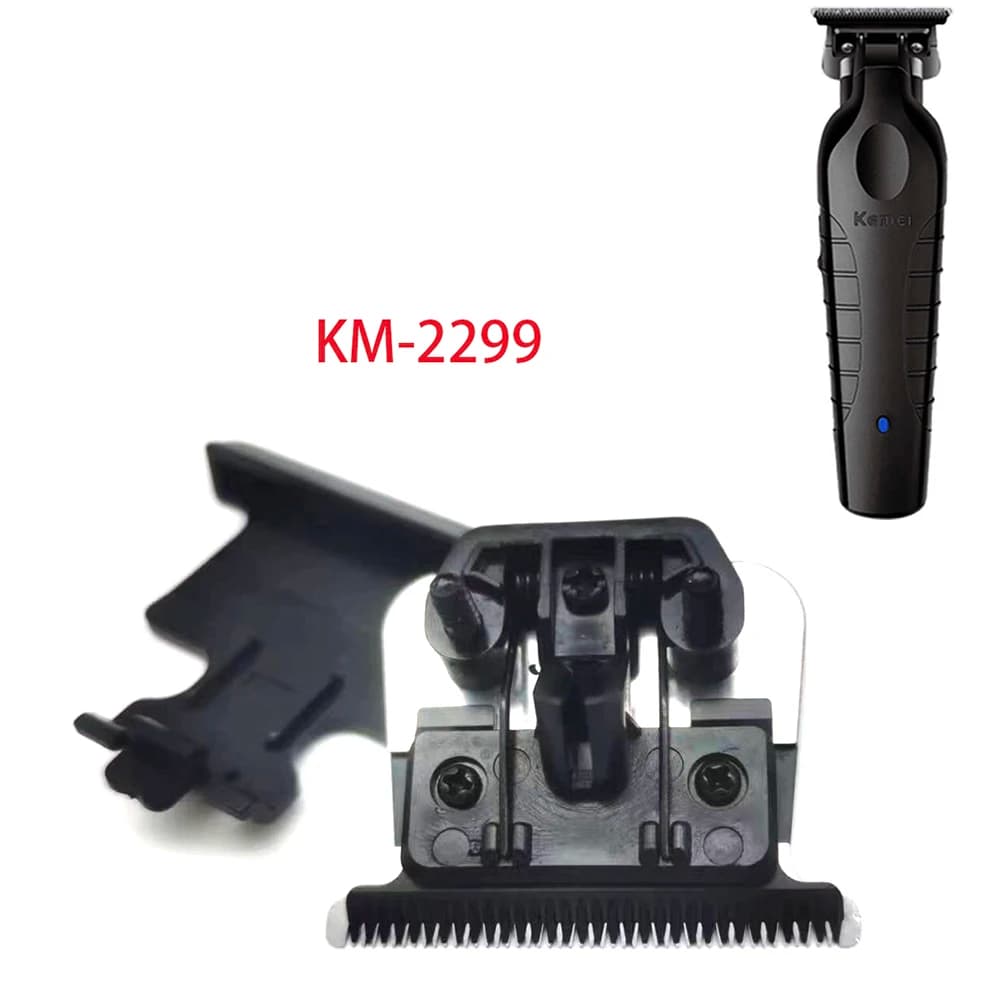 Kemei 2299 Testina di Ricambio Professionale a Zero Gap, Lama Regolabile per Regolabarba KM-2299