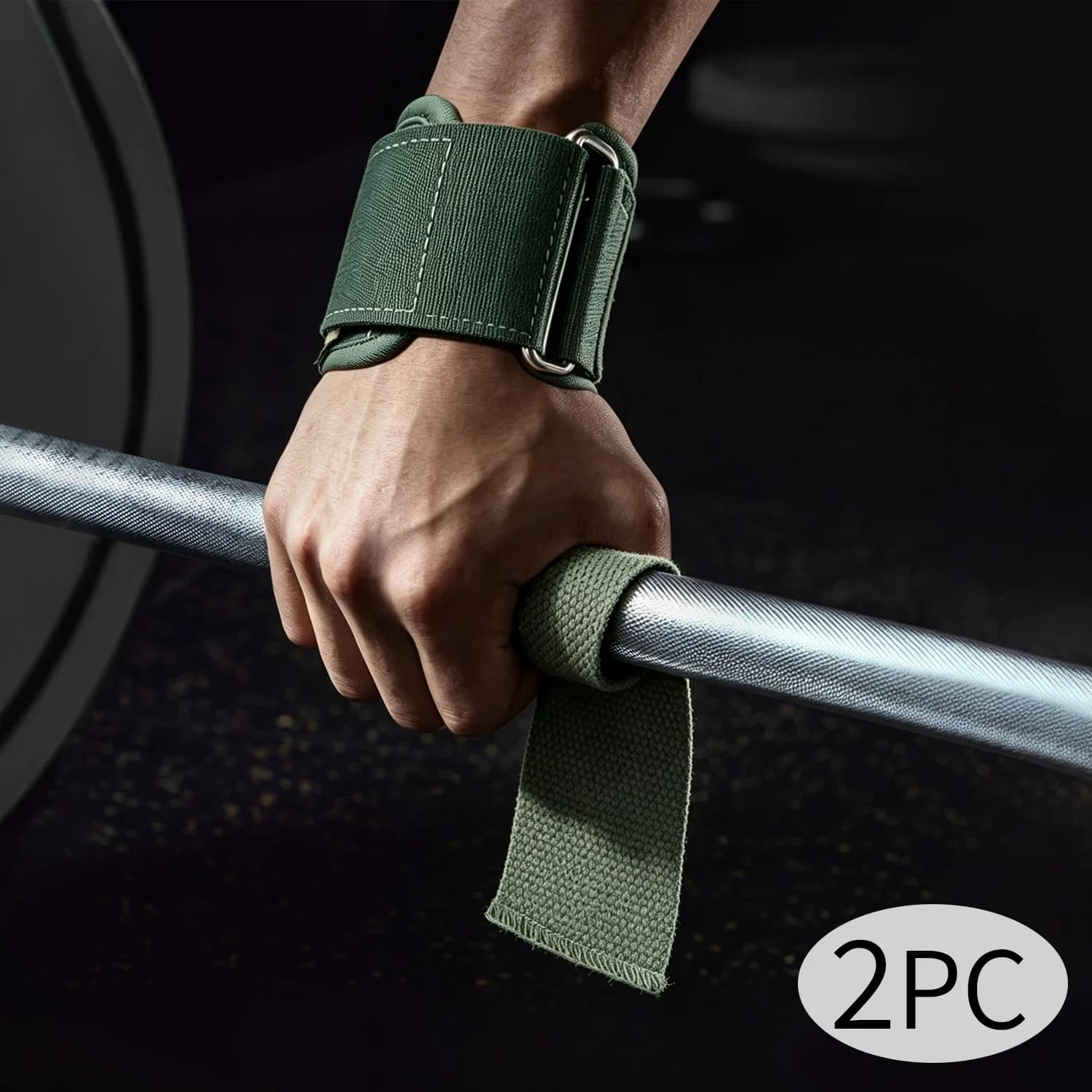 Weightlifting Straps 2pcs Wrist Straps Gym Non-Slip for Dumbbell Barbell Workout Crossfit Wrist Wrap Lift Fitness
