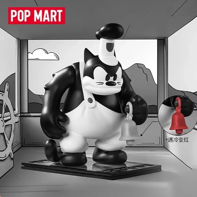 POP MART Disney Steamboat Willie Series Blind Box Toys Kawaii Anime Action Figure Caixa Caja Surprise Mystery Box Bambole Figura