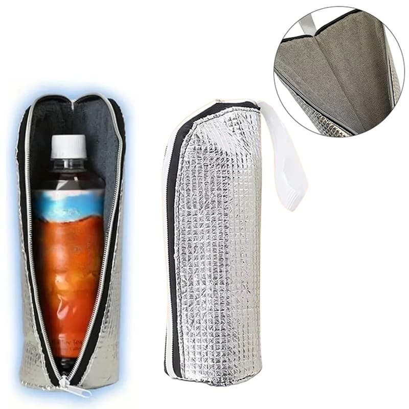1/2PCS Manicotto per bottiglia d'acqua Borsa per bottiglia d'acqua isolata termicamente Borsa per bevande Borsa isolante per viaggiare Gita fitness