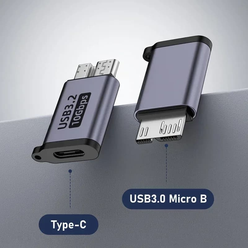 USB C 3.0 Male to Type C Female Male Adapter Type-C USB3.0 Micro B Connector for External Hard Drive Disk HDD Cable Adapter