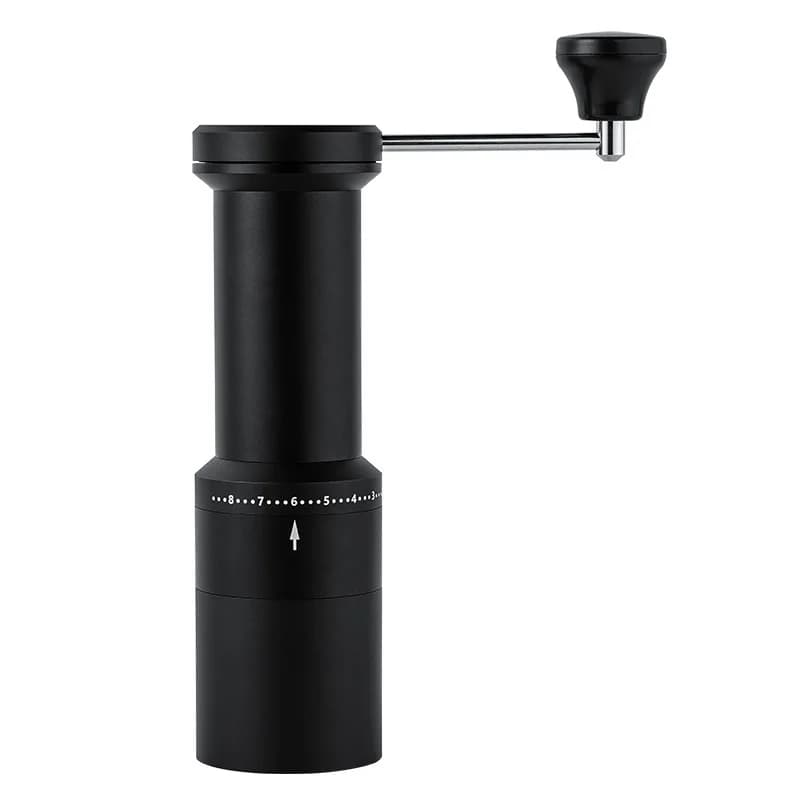 Integrated stainless steel coffee grinder, hand-cranked household portable bean grinder