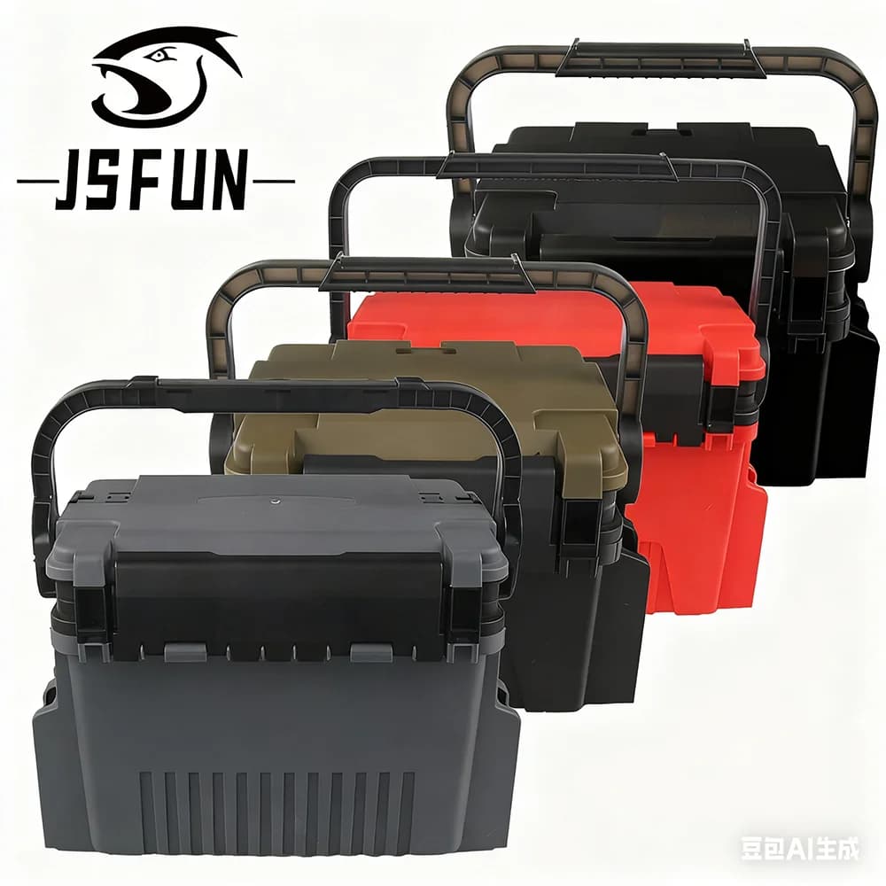 JSFUN 4 colors S/L large fishing box organizer storage box thickening multifunctional bait fishing accessories