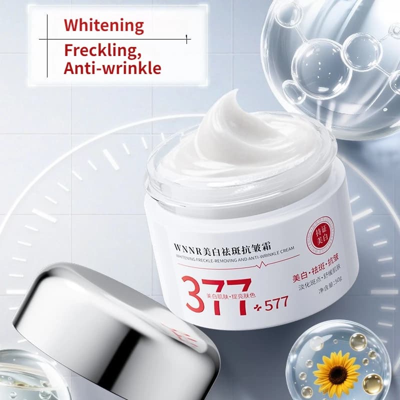 377 + 577 Brightening Dark Spot Correcting Cream Evens Skin Reduces Hyperpigmentation Fine Lines,Hydrating wrinkle Moisturizer