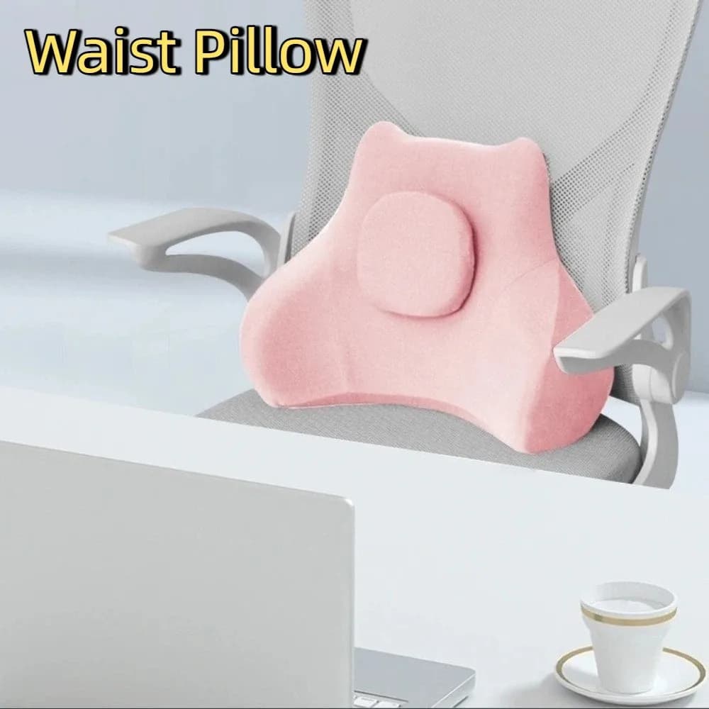 Cuscino Lombare Ergonomico, Supporto Lombare Traspirante, Cuscino Comfort per Sedile da Ufficio e Auto