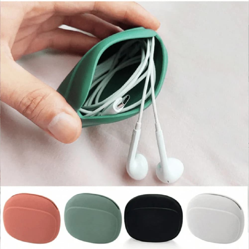 Silicone cell phone cable bag, data cable box, travel earphones, cable key, U unit, USB rating, sauna