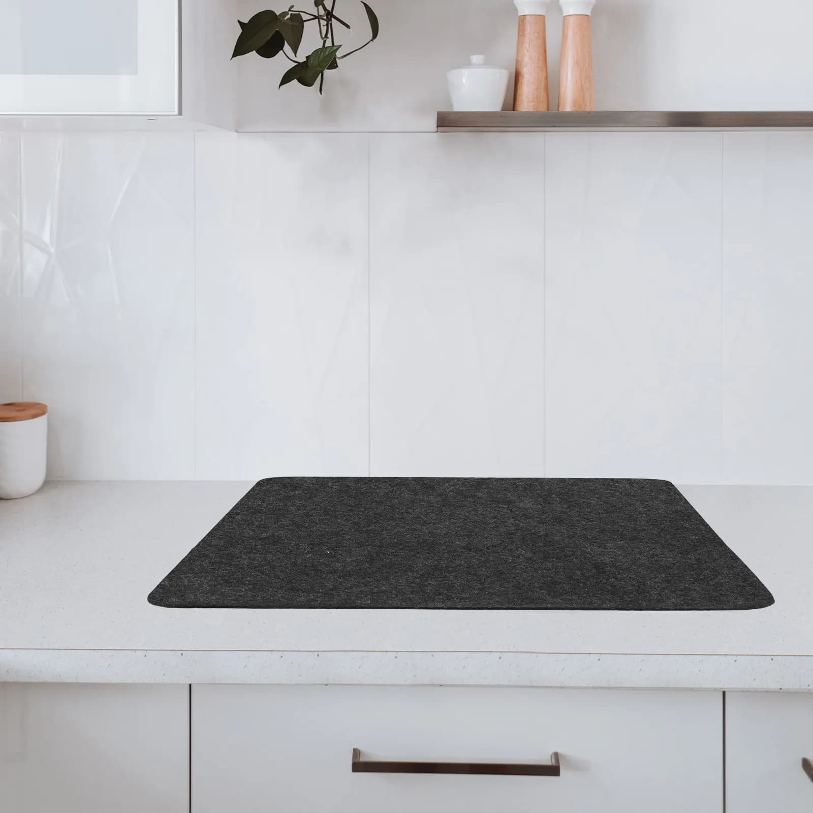 Reusable Air Fryer Silicone Placemat Felt Heat Resistant Non-Slip Place Mat for Hot Pots Cups Tableware Family Gatherings