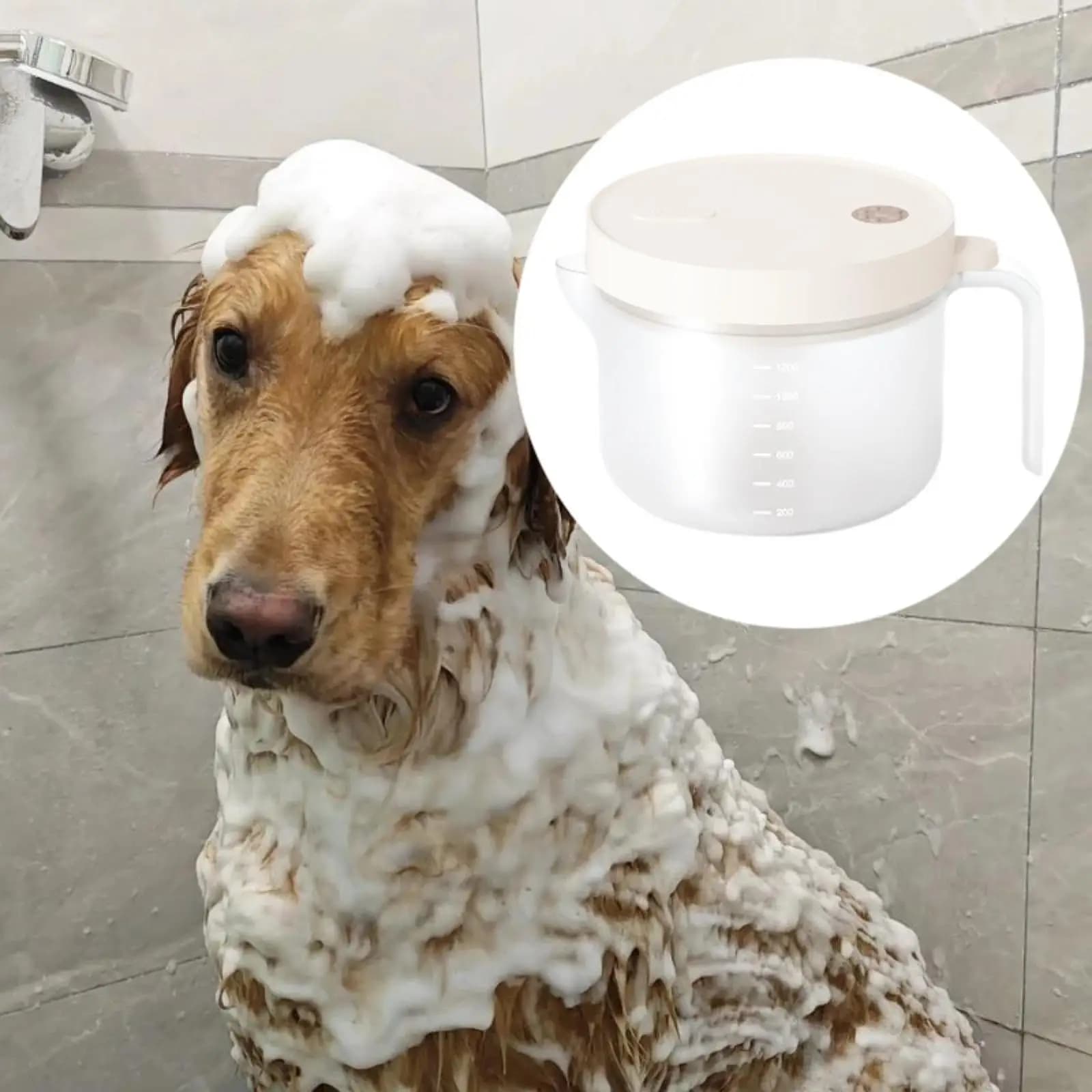 Schiuma detergente elettrica per animali domestici, strumento per il bagno in ABS per la toelettatura di cani e gatti, lavaggio domestico