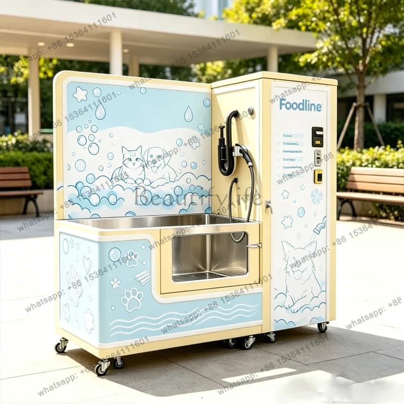 Self Service Pet Bathing Machine Automatic Shampoo Foam Rinsing System Commercial Dog Wash Equipment Customized