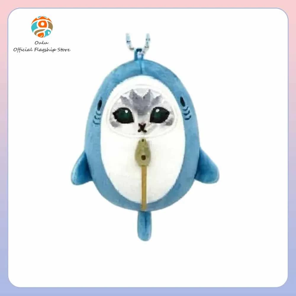 New Genuine Mofusand Blind Box Cute Shark Cat Keychains Keyring Ornament Gift Toy Trendy Play Sleeping Bag Costume Mystery Box