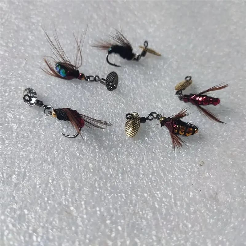 T34C Sequin Lure Bait Artificial Fly Hook Micro-Object Fishing Set Insect Hook Fishing Gear Accessories