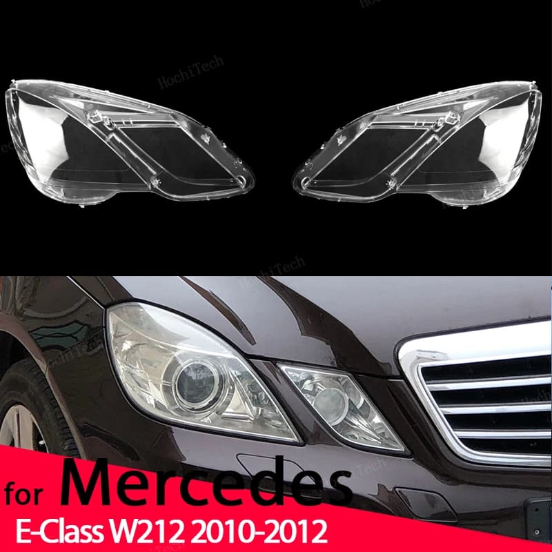 Auto anteriore copertura del faro lente fari in vetro trasparente lampada Shell maschere per Mercedes-Benz W212 classe E 2010-12 pre-lifting