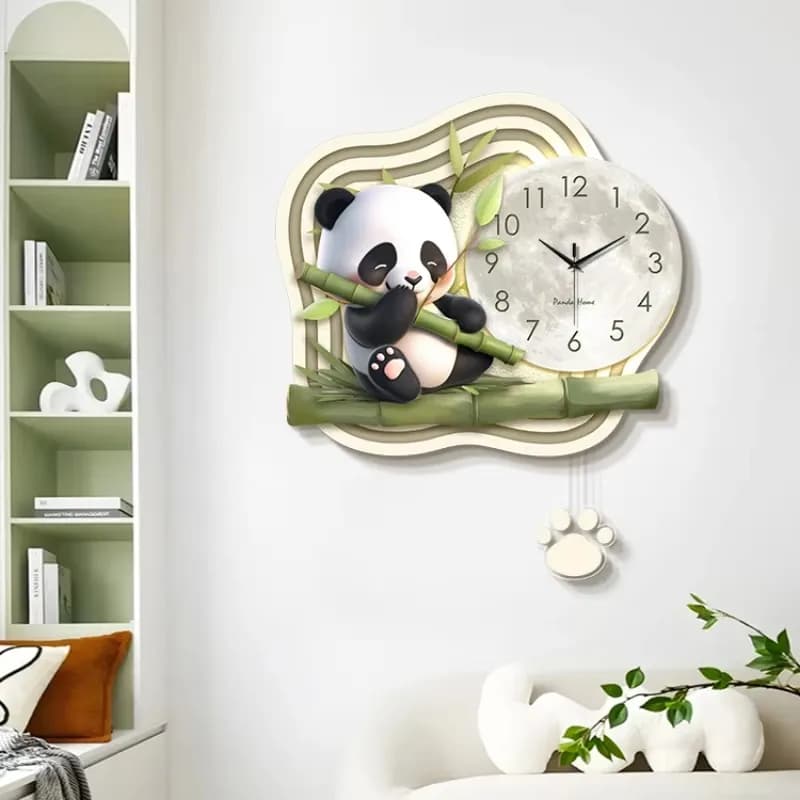Elegante orologio da parete per soggiorno Nuovo design silenzioso Orologio da parete per animali di grandi dimensioni Arte elegante Lancette Kawaii Orologio Da Parete Decorazioni per la casa