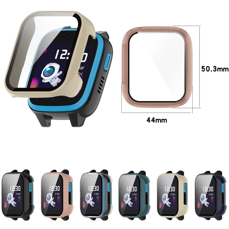 Custodia protettiva per schermo in vetro pieno con bordo rigido per Xplora XGO3/XGO2/X5 Play Kids Smart Watch Accessori per coperture protettive