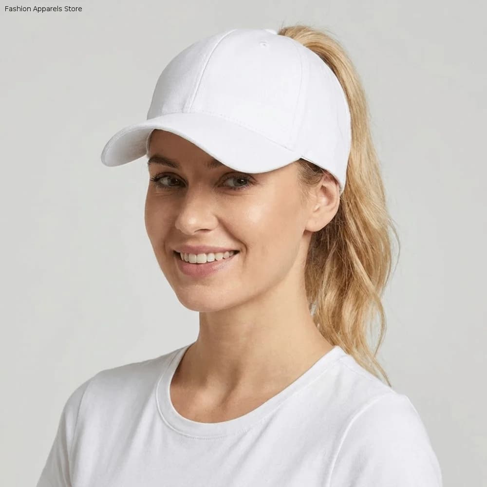 Cappellino Visiera Tinta Unita Lavato Stile Hip Hop JK, Cappello Vuoto Regolabile con Protezione Solare, Cappello Sportivo con Visiera