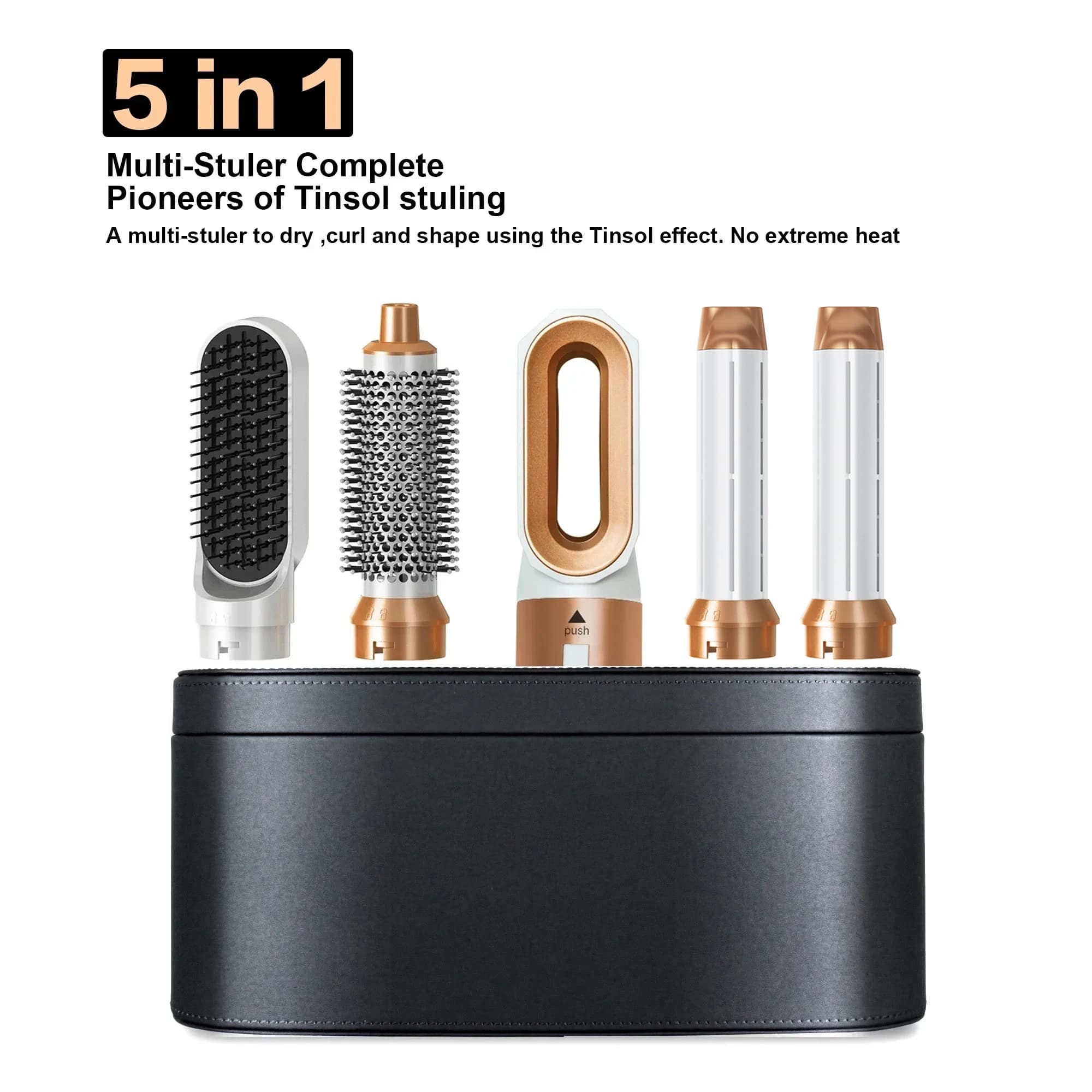 Professional 5-in-1 Hair Dryer Iron Curly Hair Dryer Dyso Air Bag Hair Dryer Styling Tool Hair Plate Hair Tool