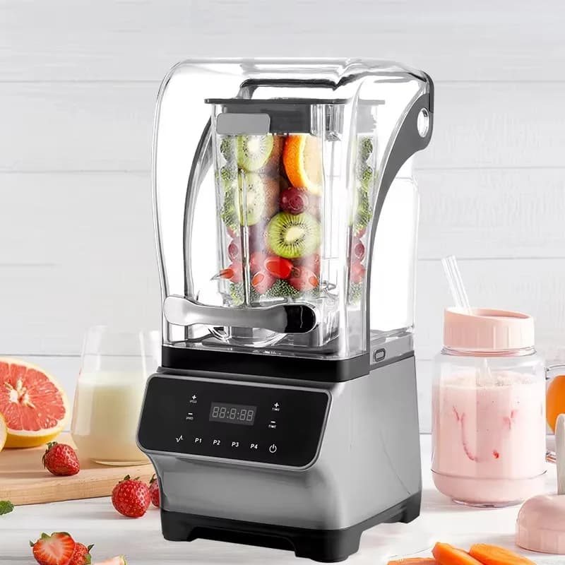 Professional Heavy Duty Quiet Silent Smoothie Juicers Maker Commercial Sound Proof Big Blender