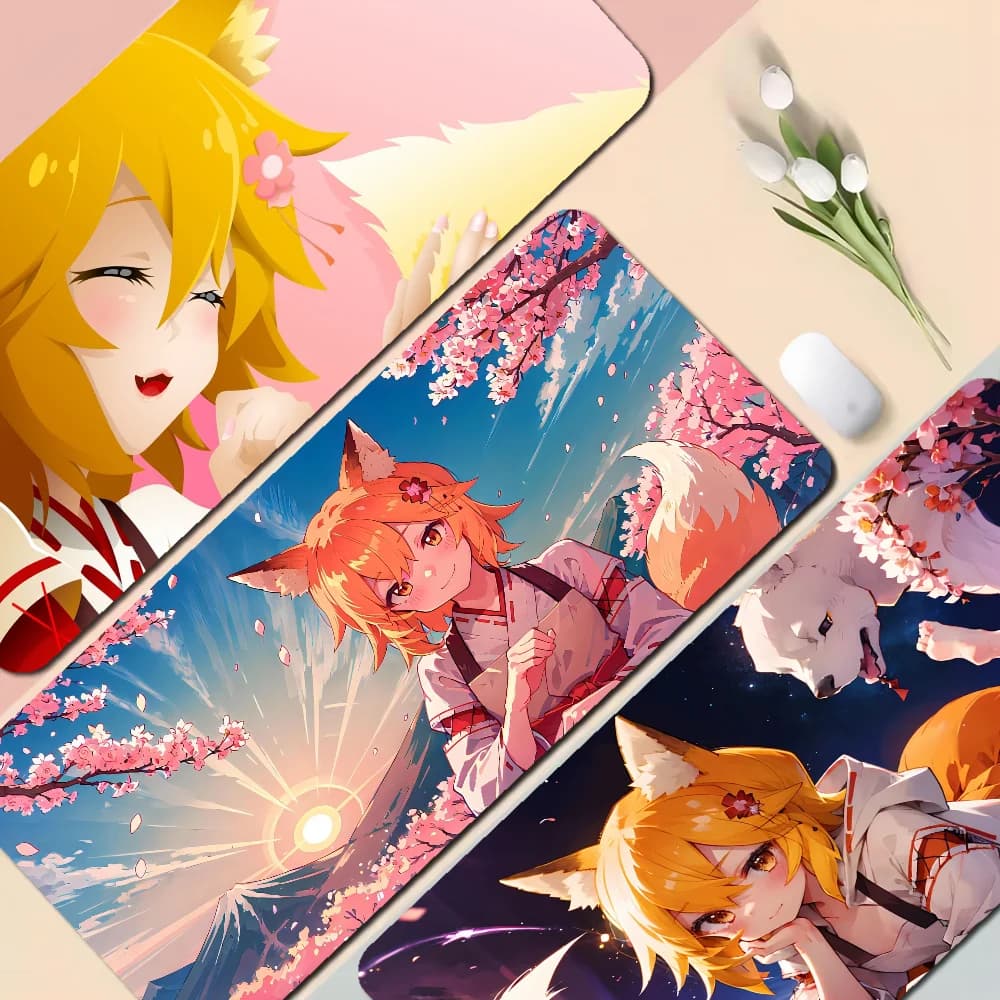 The Utile Fox Senko-san Mousepad Boy Pad Gomma naturale Gaming Mousepad Dimensioni tappetino da scrivania per giochi World Of Tanks CS GO Zelda