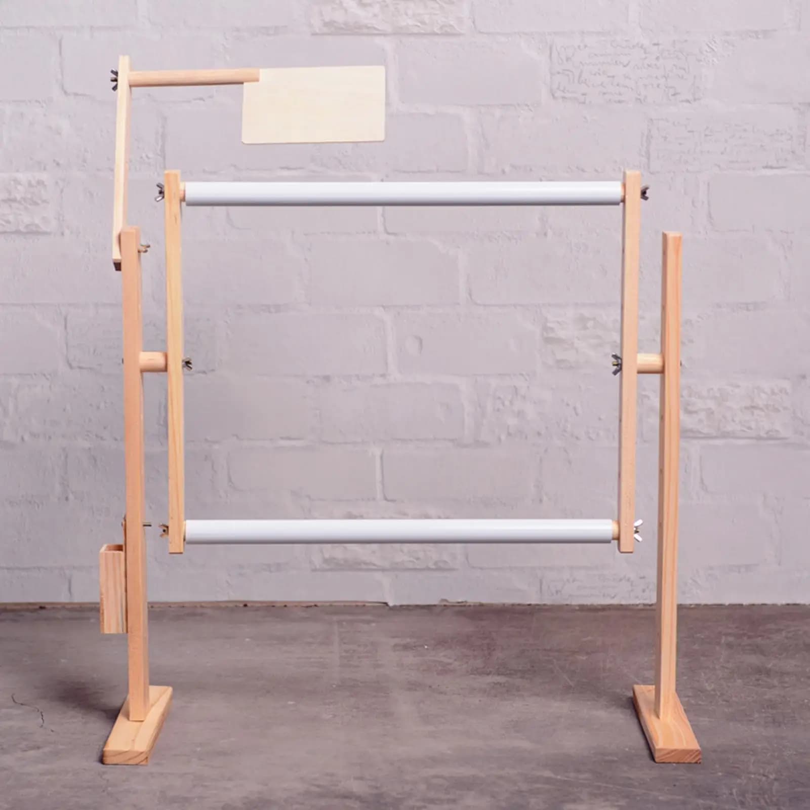 1 set telaio supporto da pavimento regolabile in legno massello punto croce rack supporto per ricamo telaio croce arazzo cucito supporto da pavimento
