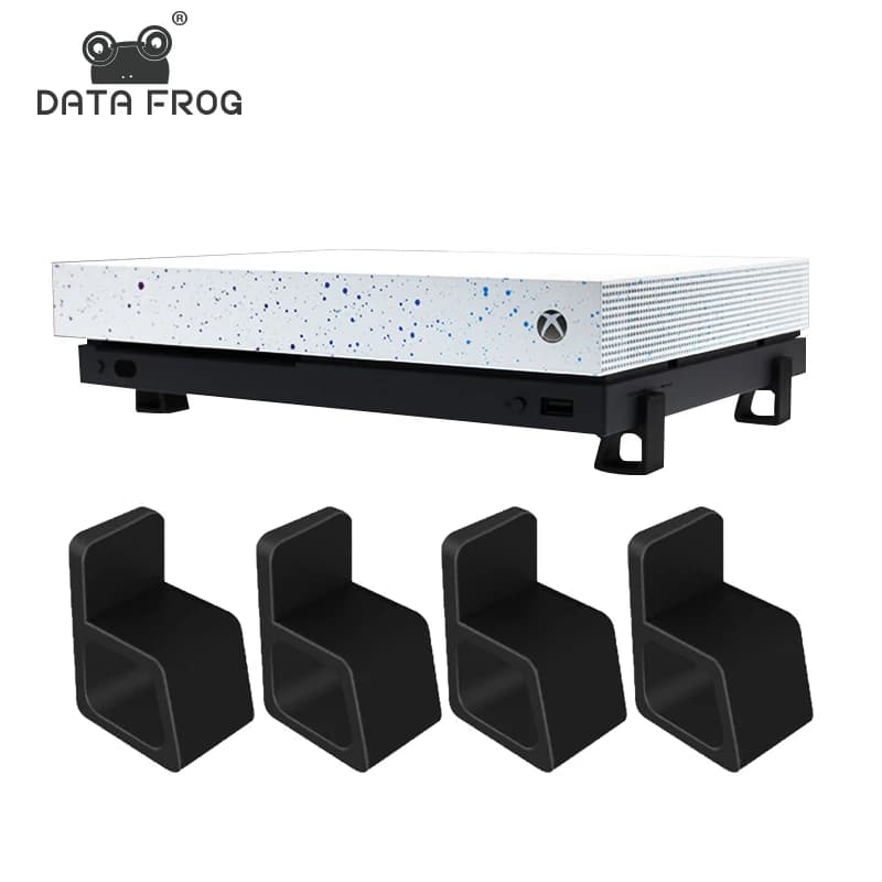 Data Frog Supporto di raffreddamento orizzontale da 4 pezzi con base antiscivolo per staffa di dissipazione del calore del controller Xbox One XS