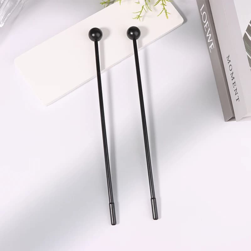 2 pezzi 28 cm bacchette per batteria a percussione bacchette per adulti bastone mazzuolo ritmo gomma per bambini bastone mazzuolo strumento in plastica