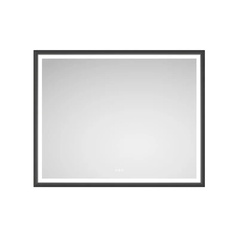 60x48 Inch LED Bathroom Mirror with Aluminum Frame, Wall-Mounted Vanity Mirror, Anti-Fog, Memory Function, 3 Color Temperatures, Stepless Dimmable