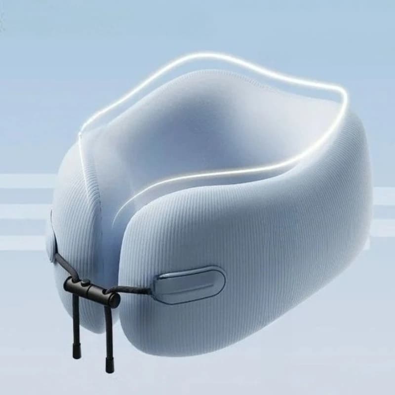 Cuscino a U EVERYTHINK, Cuscino da Viaggio per il Collo, Accessori da Viaggio, Cuscino per il Riposo, Cuscino da Viaggio per Esterni, Cuscino in Memory Foam per Dormire in Aereo
