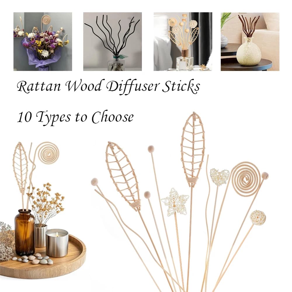 5/15 pz Ondulato Lungo Rattan Reed Diffusore Bastoni Diffusore di Fragranza Sostituzione Ricarica Aria Deodorante Casa Fragranza Accessorio 3mm