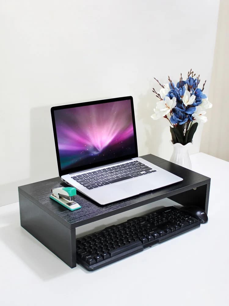 Modern and Simple Support for Monitor, Office Printer Rack, Desktop Computer Accessories, Width 30cm, Height Increase