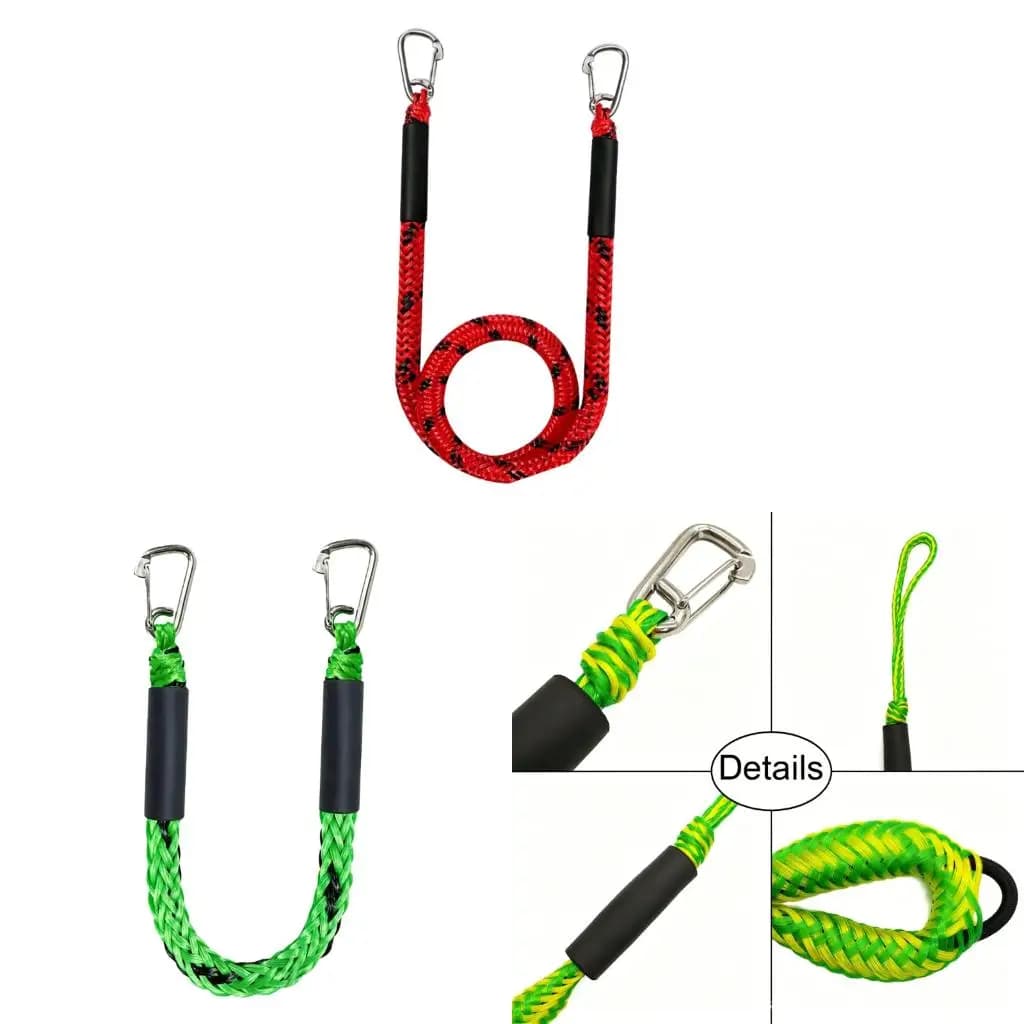Q39E Heavy Type Marine Bungees Rope With Adjuster And Floating Tube Elastics Mooring Line Adjustable Dock Rope For Boats Dock
