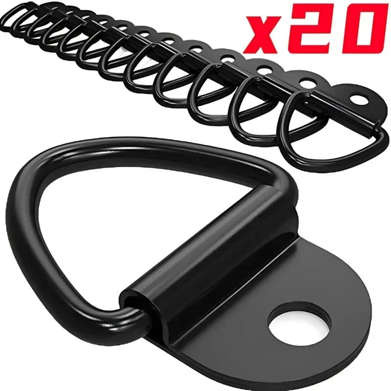 10/20 pezzi in acciaio inossidabile a forma di D gancio di ancoraggio anello di ancoraggio in ferro anello di ancoraggio per rimorchi per camion camper barche accessori
