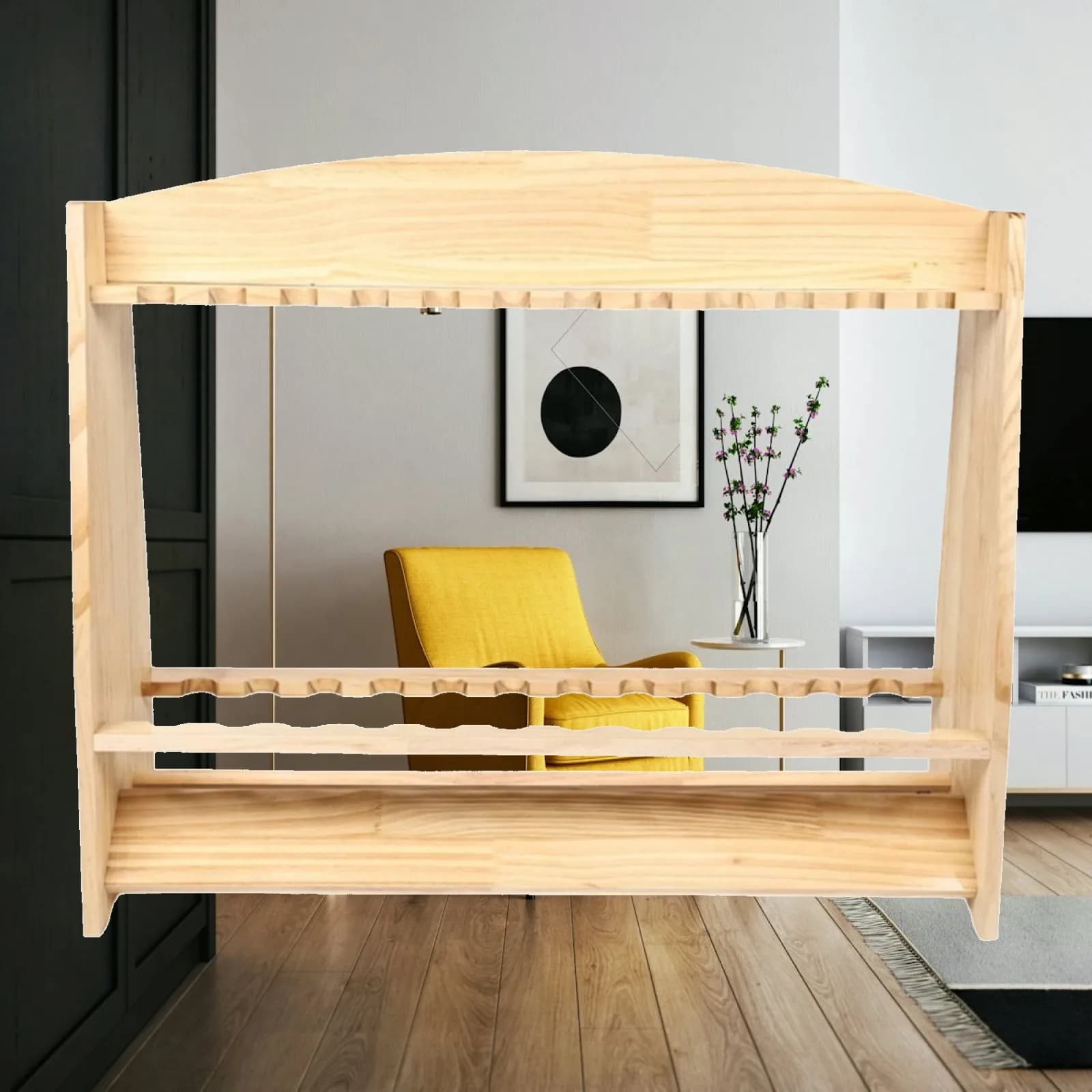 Freestanding Billiard Cue Rack Stable Furniture Sturdy for Game Rooms