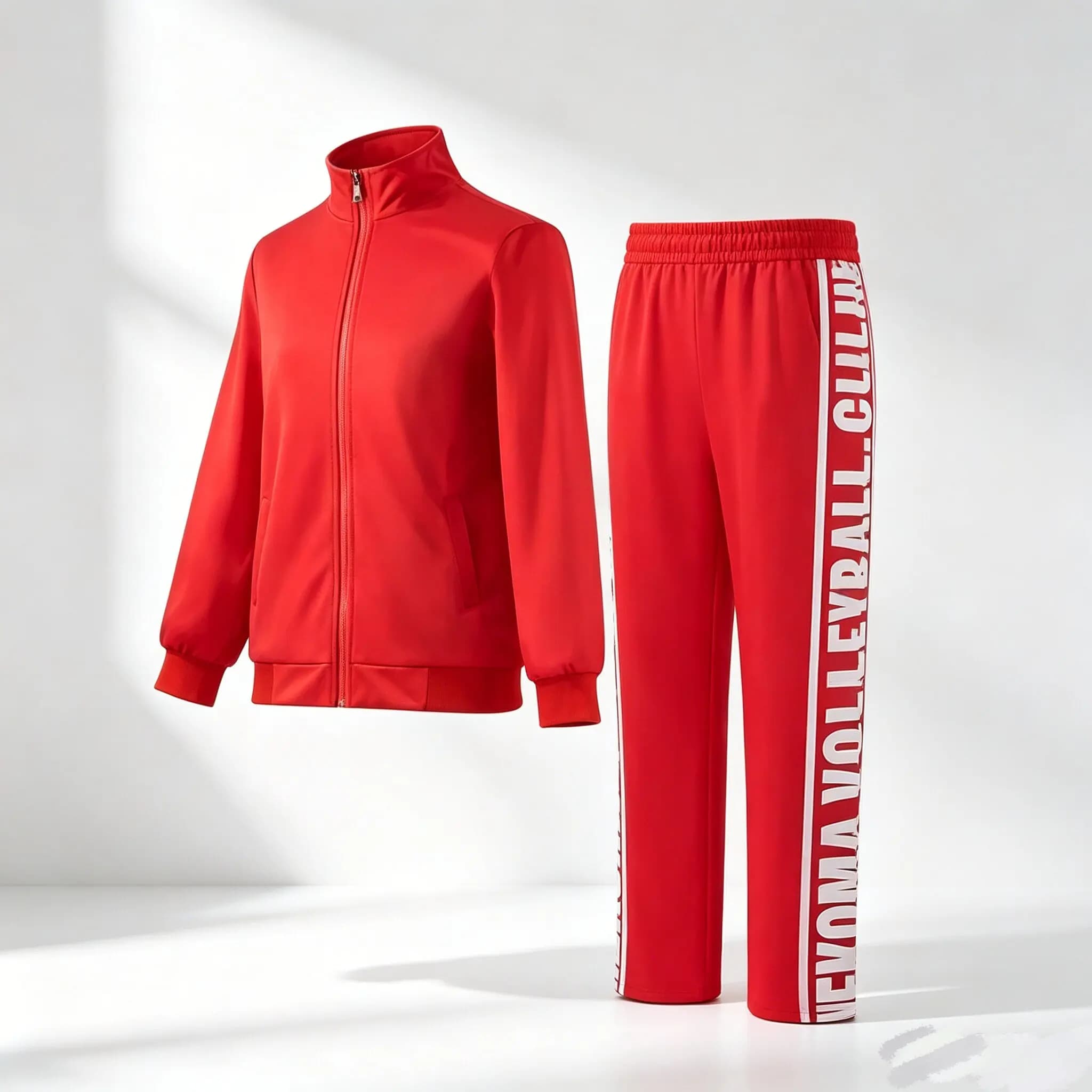 Set Uniforme Cosplay Haikyuu Nekoma Hoge Yaoi, Abbigliamento Sportivo Rosso, Giacca e Pantaloni da Pallavolo Tetsurou Kuroo Kozume Kenma