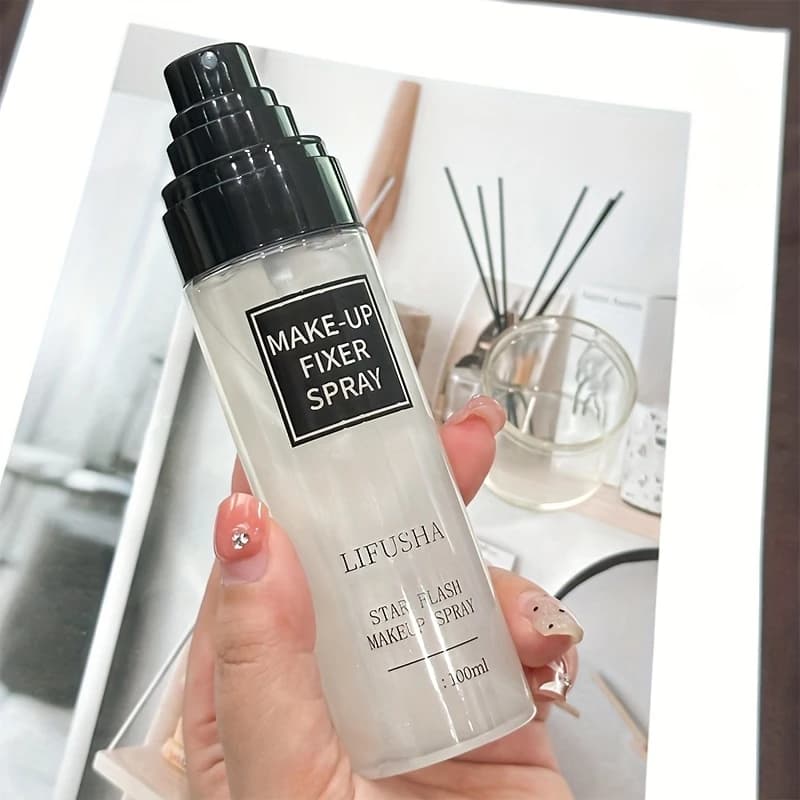 Spray fissante per il trucco, spray fissante leggero per sabbie mobili con controllo dell'olio 100 ml, idratante a lunga durata per il trucco del set di toner da 16 ore