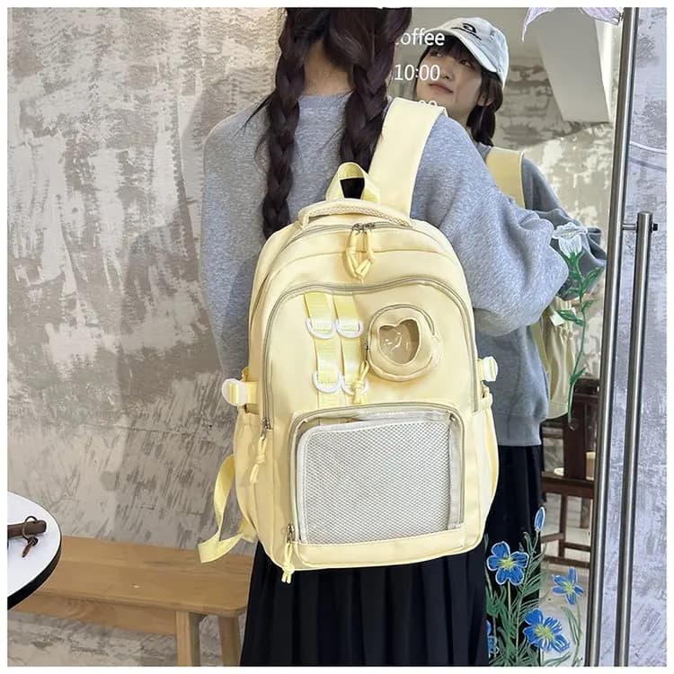 Cute Women Backpack large capacity, Daily Carry Daypack for Teen Students, Adults, Suitable for School Classes pain bag Daypack