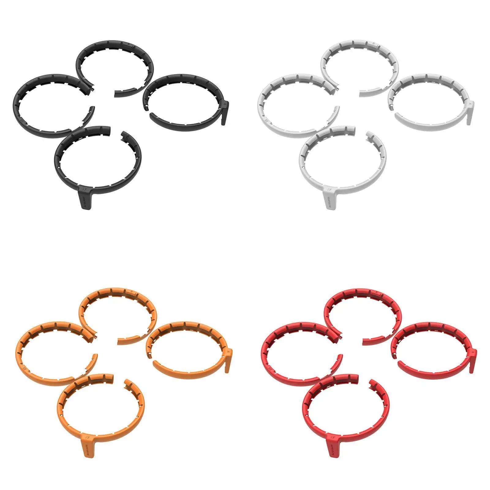 Protezione per elica per drone da 4 pezzi, sgancio rapido, completamente chiusa, leggera e robusta, protezione antigraffio per drone Flip RC