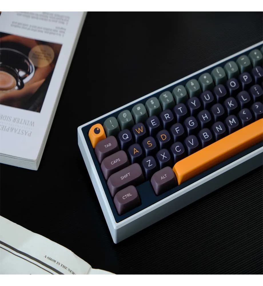Keycap personalized sublimation process suitable for a variety of mechanical keyboards keycaps 126 keys PBT material MOA height
