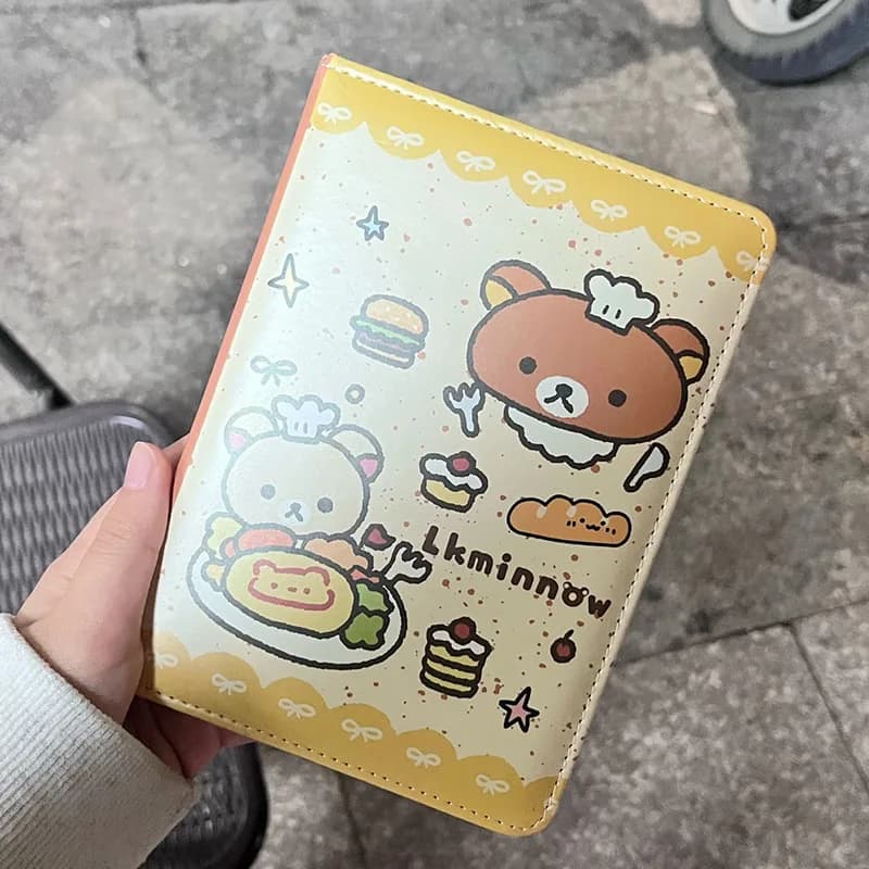 Cartoon Rilakkuma Notebook Fashion Illustration Coloring Notebook Durable Daily Record The Paper Supplies Stationery Gifts