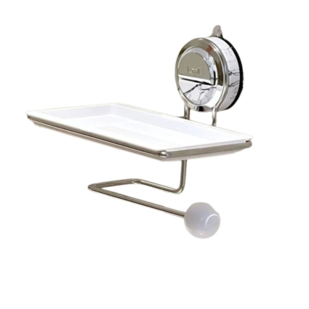 Suction Cup Paper Towel Holder Wall Mounted Storage Rack Roll Paper Dispenser No Drill Punch-free Toilet Tissue Hanger Household