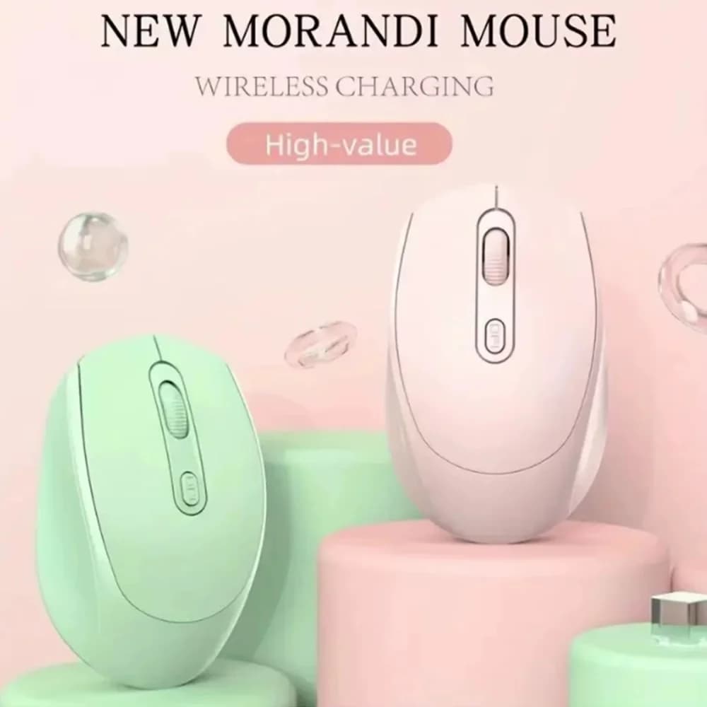 Nuovo Mouse Bluetooth senza fili ricaricabile M107 Mouse ottico silenzioso 24G RGB 1600 DPI ergonomico per mouse cordless per PC portatile