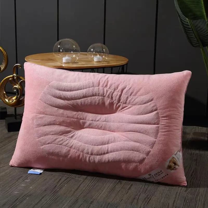 Cuscino a onda con nucleo in semi di Cassia, per protezione del collo, per uso domestico, dormitorio, pensione, regalo, benessere