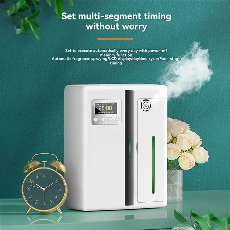 TAIGH-200Ml Smart Essential Oil Diffuser With Timer Function Essential For Household Hotel Office UK Plug White