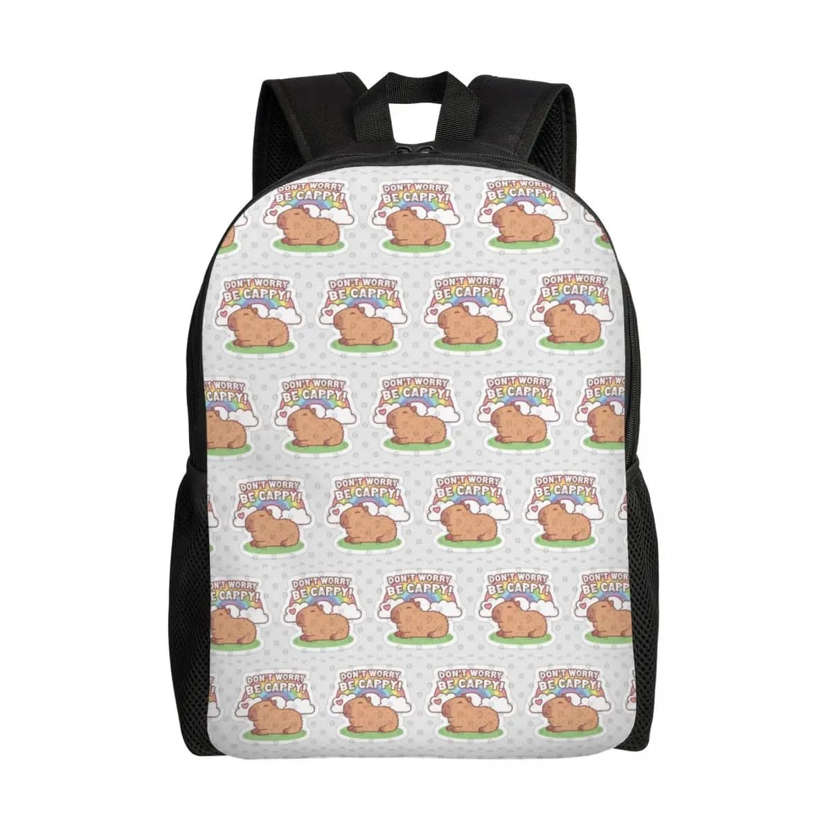 Zaino Capybara personalizzato per uomo donna Borsa da scuola impermeabile per college Stampa Bookbags