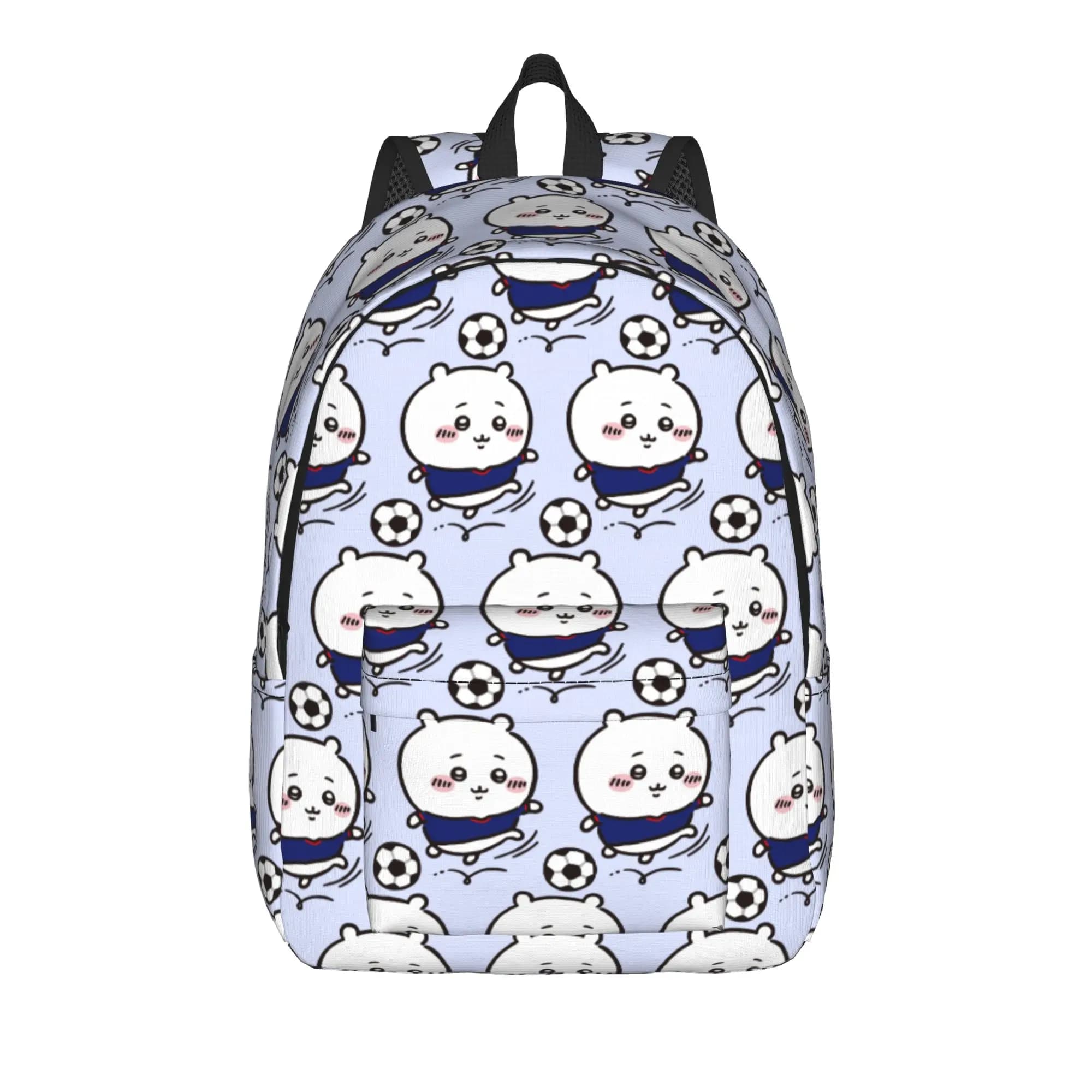 Chiikawas Football Cool Backpack Gift High School Hiking Travel Daypack for Men Women Laptop Shoulder Bag